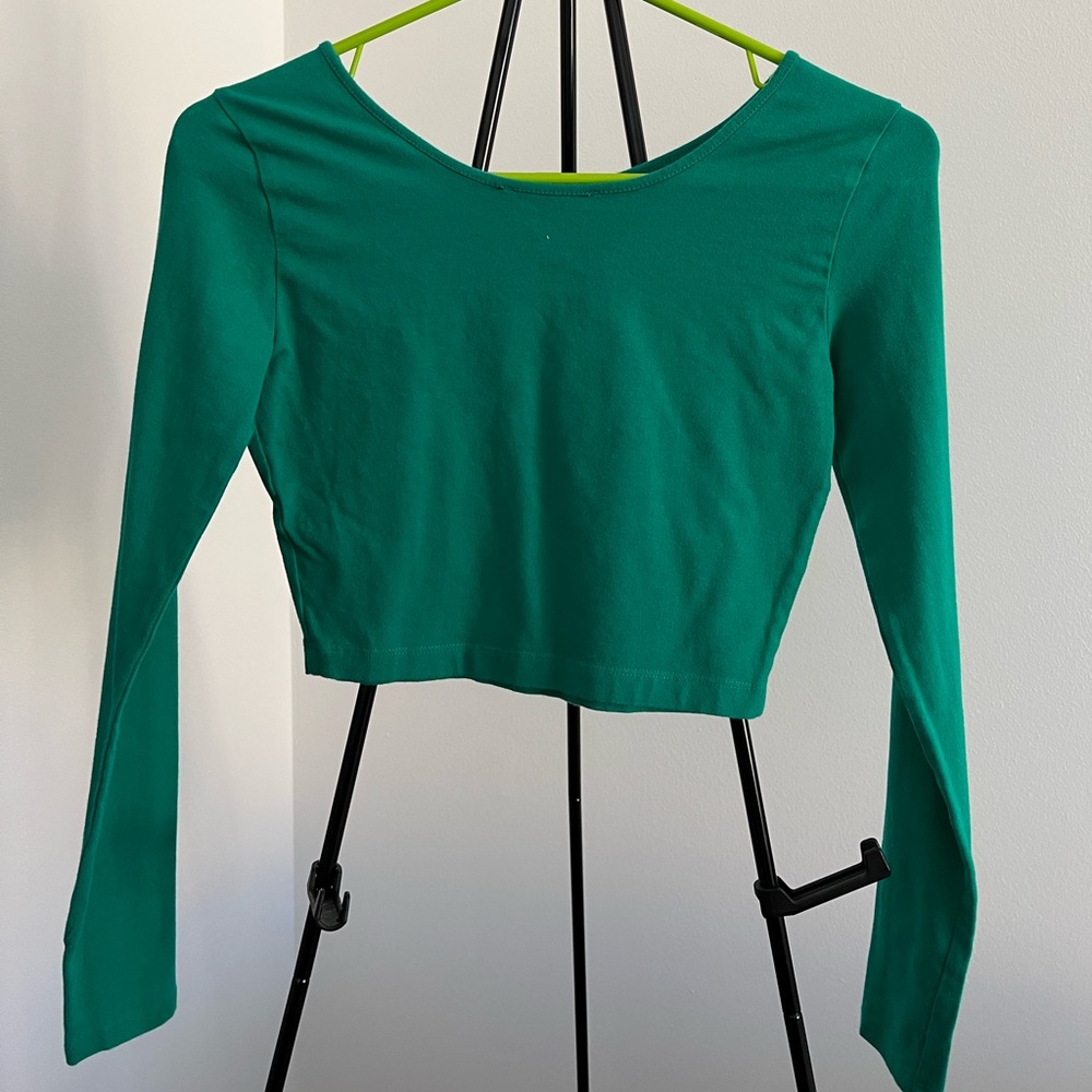 Forever 21 long sleeve green shirt